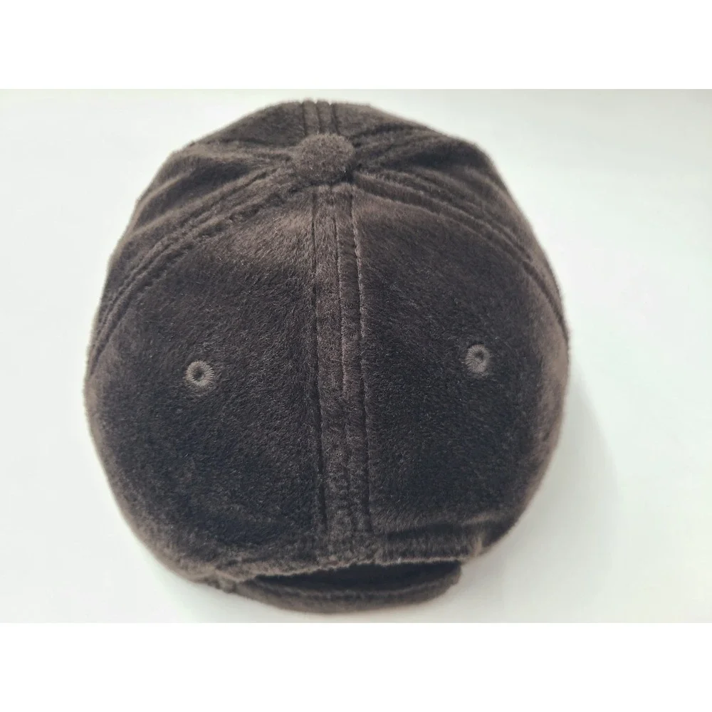 Jordan Craig Fuzzy Adjustable Hat Cap Baseball Casual Script Dad Men Women Brown
